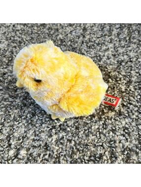 Douglas Mini 4” Yellow Multi Tie-Dye Baby Chick Plush Stuffed Animal Toy NWOT